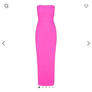 Neon Pink SKIMS tube dress